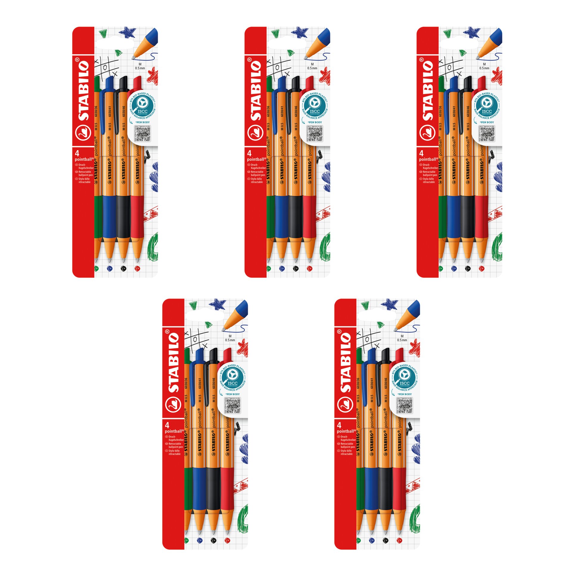 Kugelschreiber STABILO pointball, Bleistift