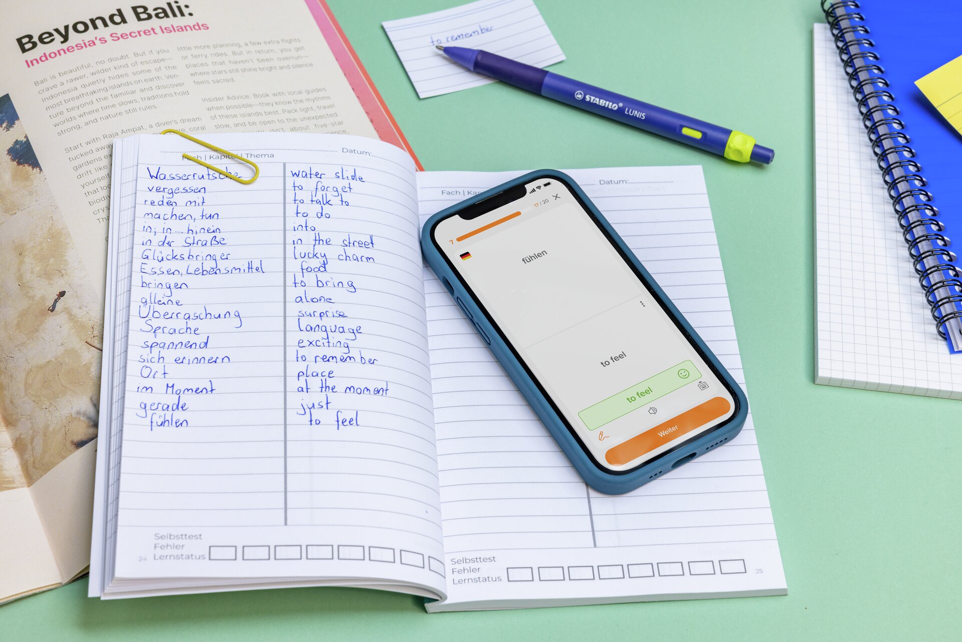 STABILO DigiPen, Notebook, Spiralbound, Lined pages, Pen, Smartphone