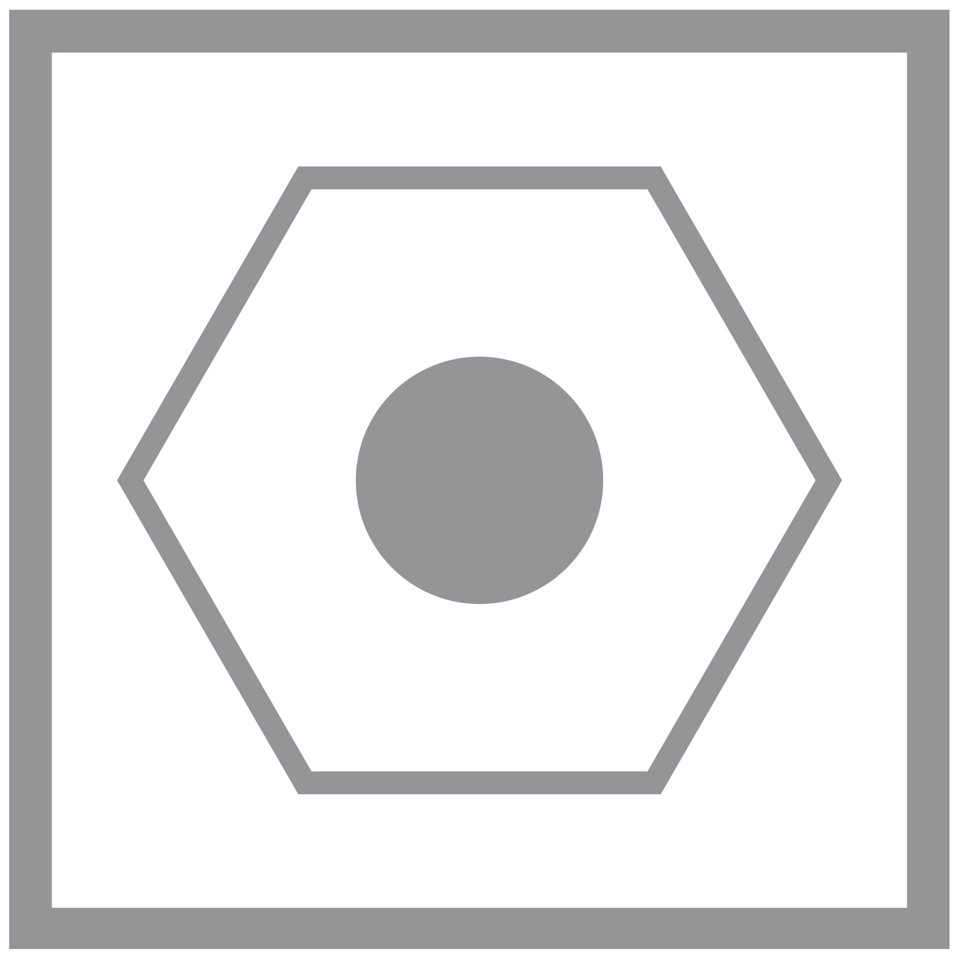 hexagon, 形状, 灰色, 圆形, 中心