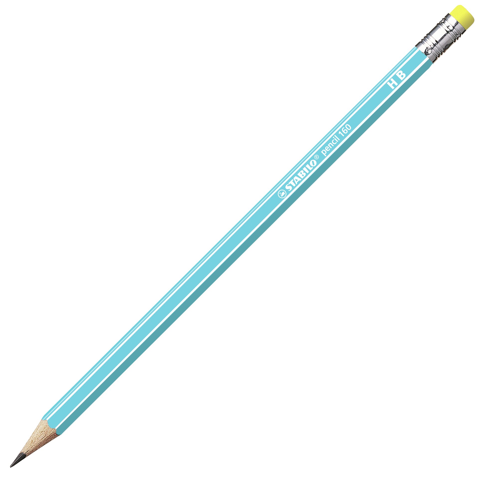 Zeskantig grafietpotlood met gum STABILO pencil 160 Potloden STABILO pencil 160