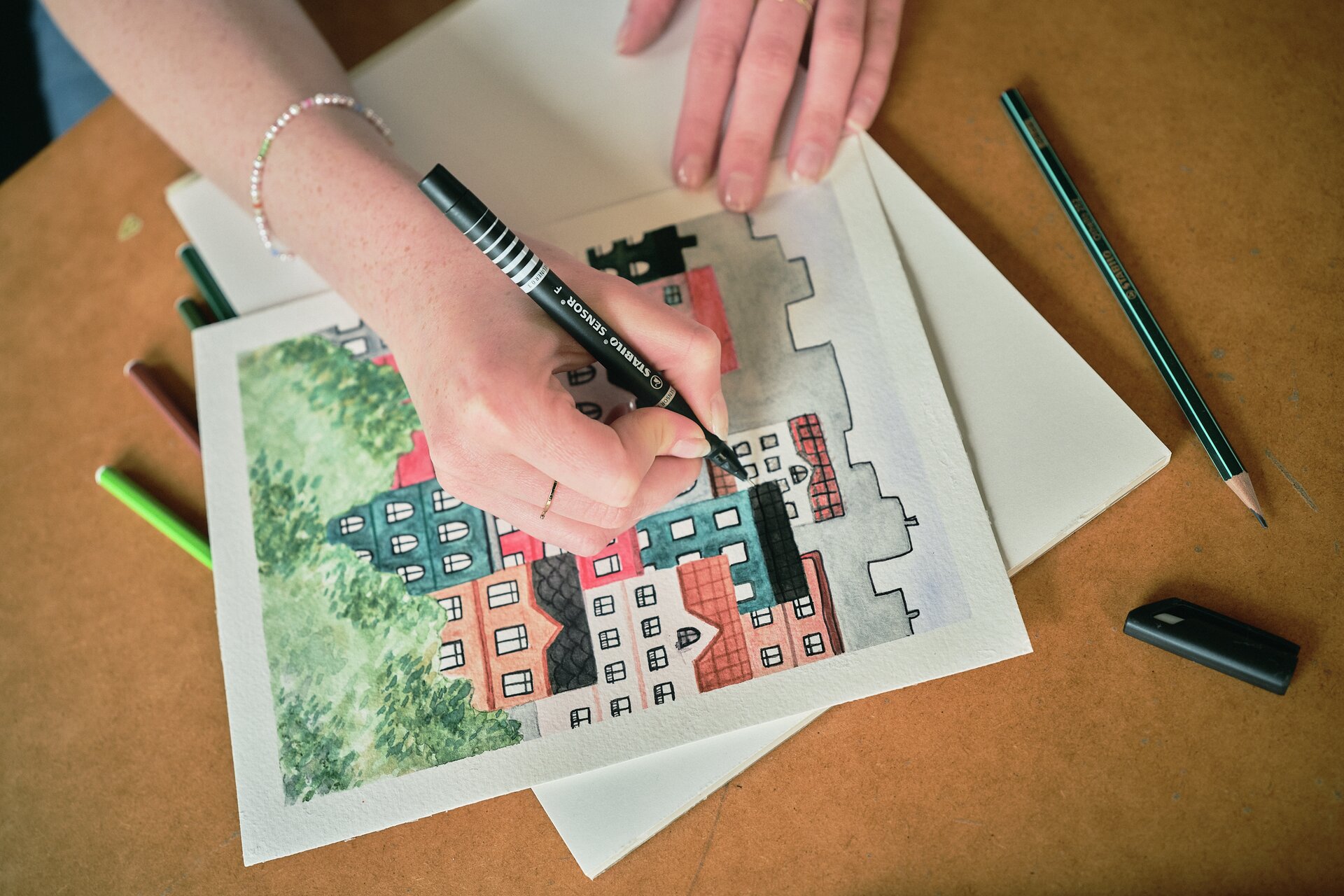 Stylos-feutres STABILO SENSOR fine