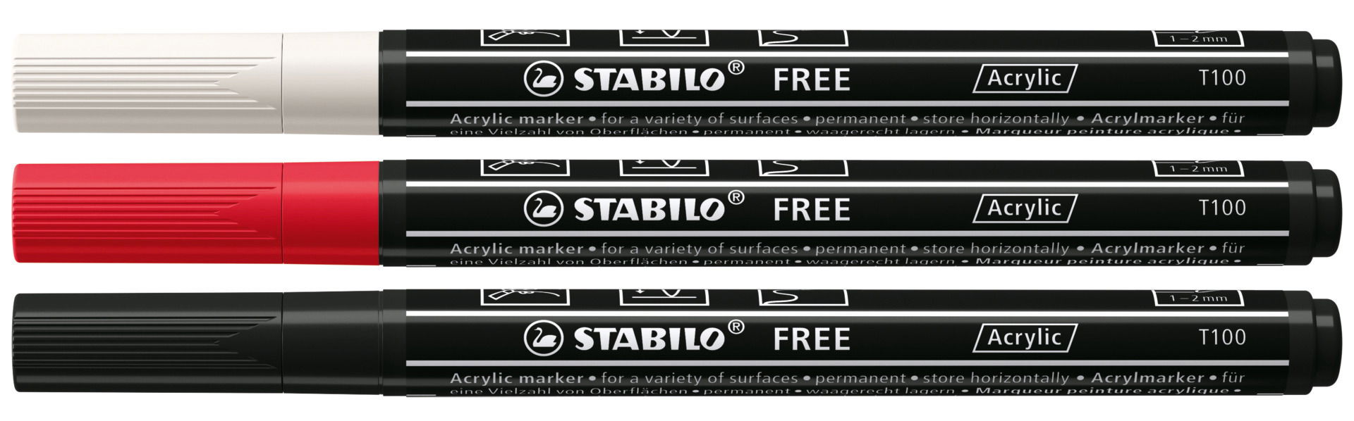 Marqueur peinture STABILO FREE Acrylic T100 Marqueur peinture STABILO FREE Acrylic T100
