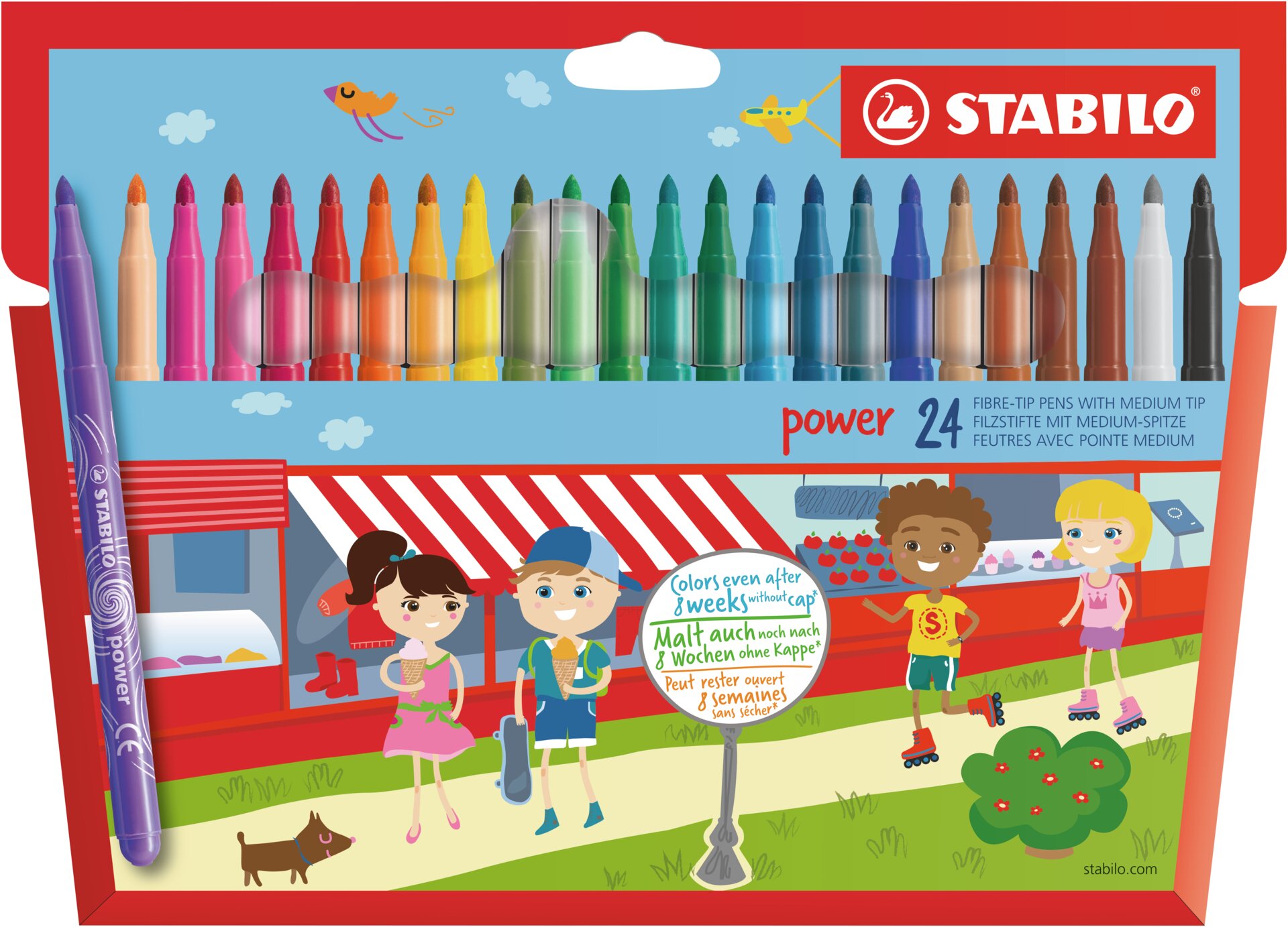 Vláknový fix STABILO power Fiber-Tip Pen STABILO power