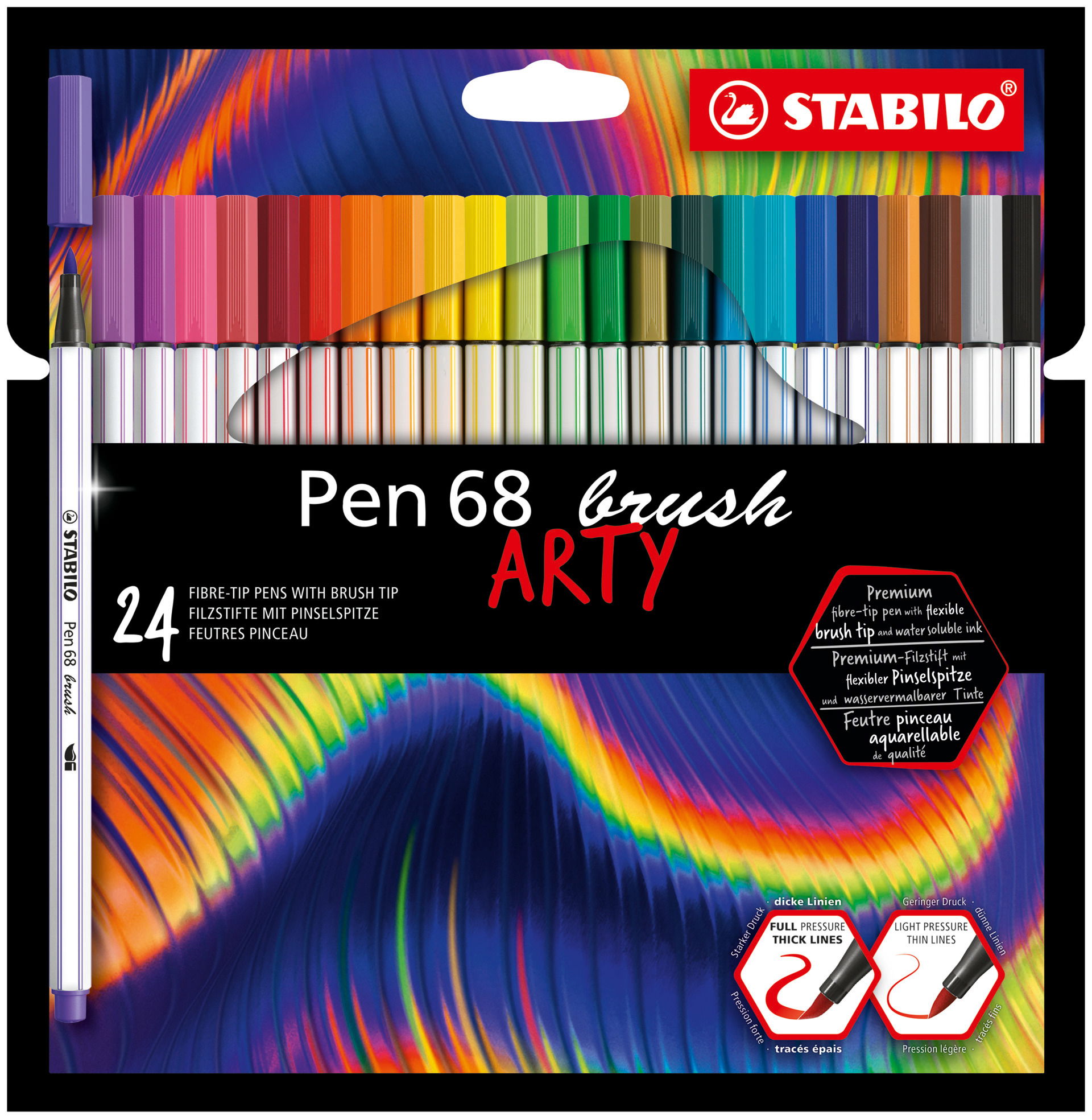 Rotulador punta de fibra STABILO Pen 68 brush