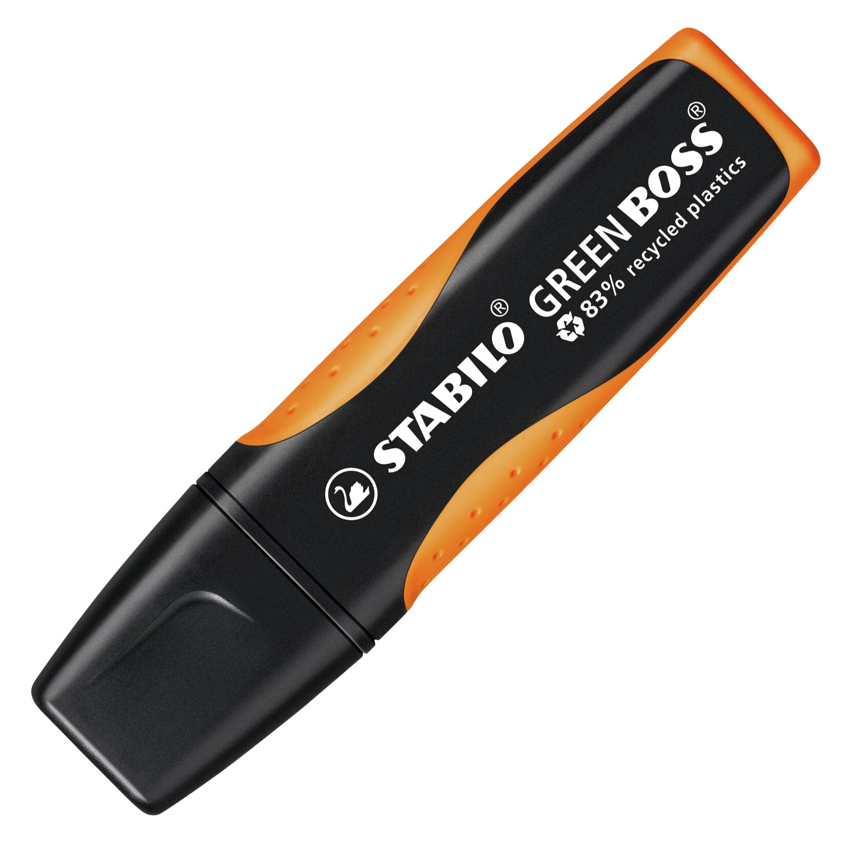Textmarker aus 83 % recyceltem Kunststoff inkl. Refill STABILO GREEN BOSS Textmarker STABILO GREEN BOSS