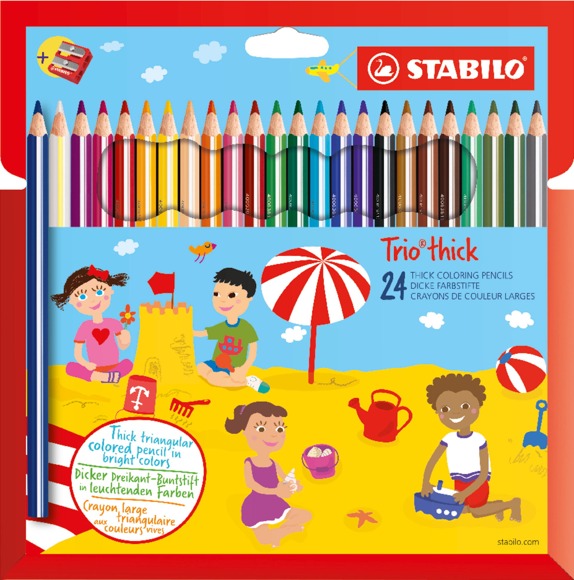 Pastelky STABILO Trio thick