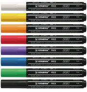 Acrylmarker, Farben-Set, Keilspitze, Permanentmarker, Flachspitze