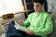 Textmarker STABILO swing cool Pastel, Sweatshirt, Neon grün, Rundhals-Sweatshirt, Casualkleidung, Studentenkleidung