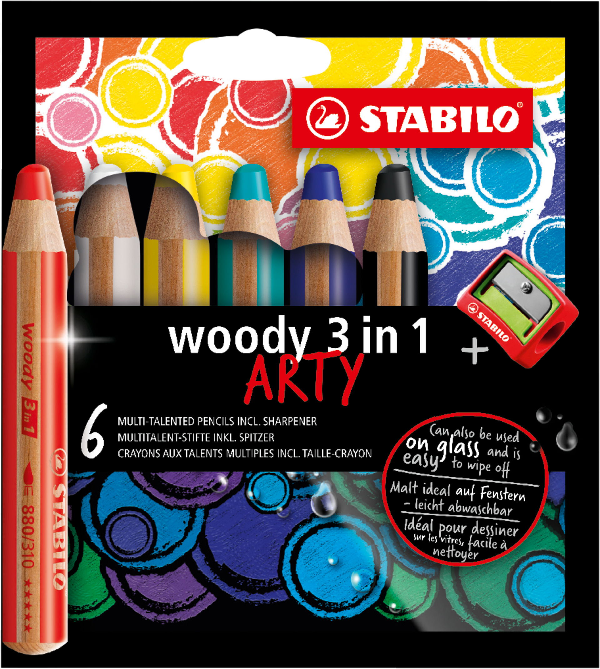 Pastelky STABILO woody 3 in 1 ARTY