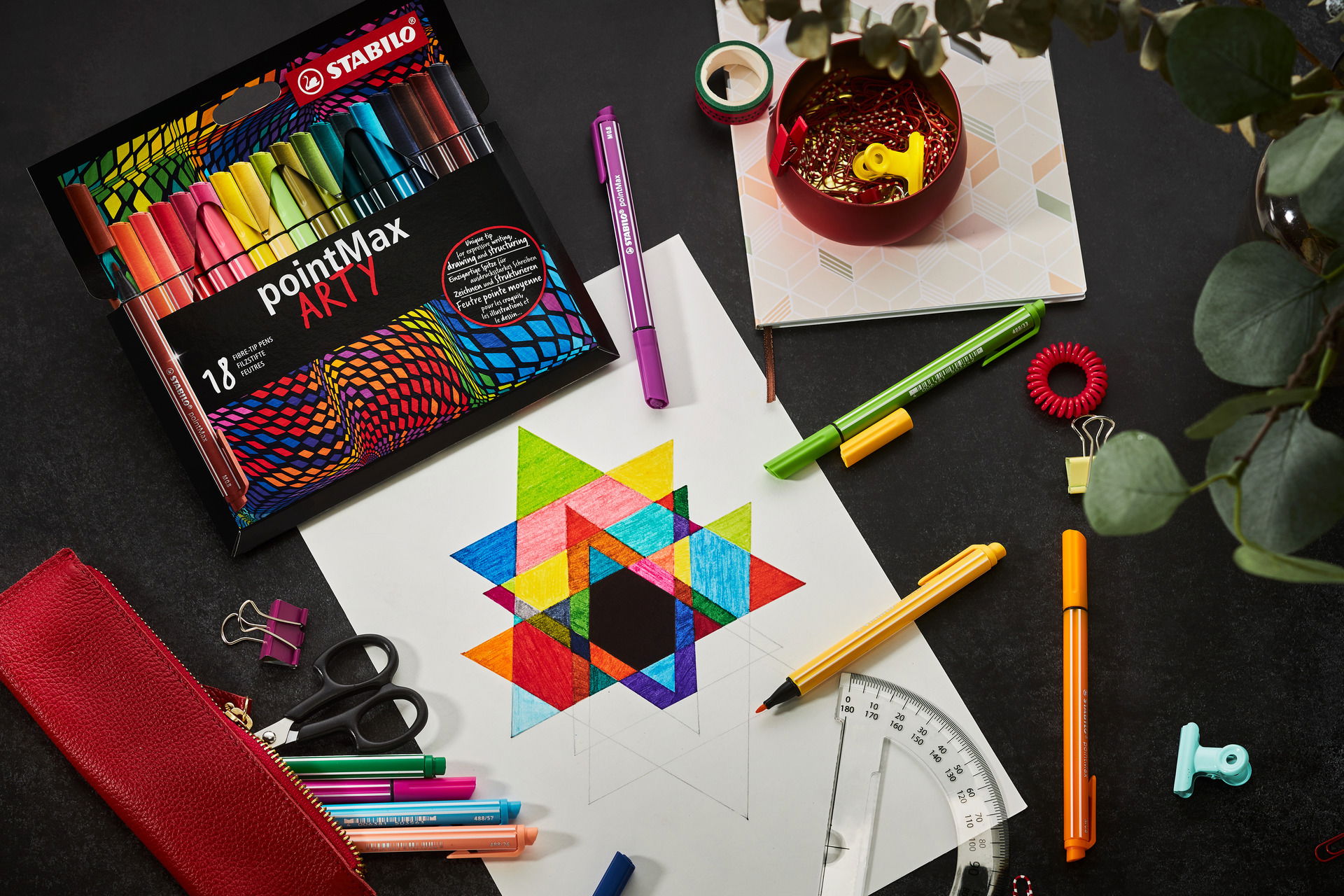 Fineliner/ Viltstift STABILO pointMax ARTY