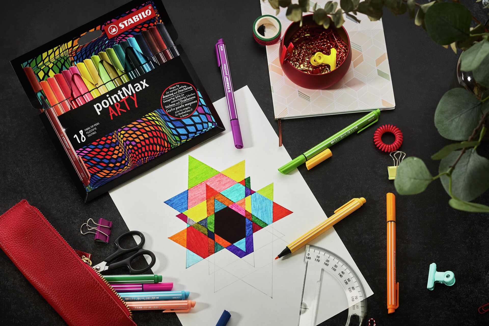 Fineliner & Filzschreiber STABILO pointMax ARTY