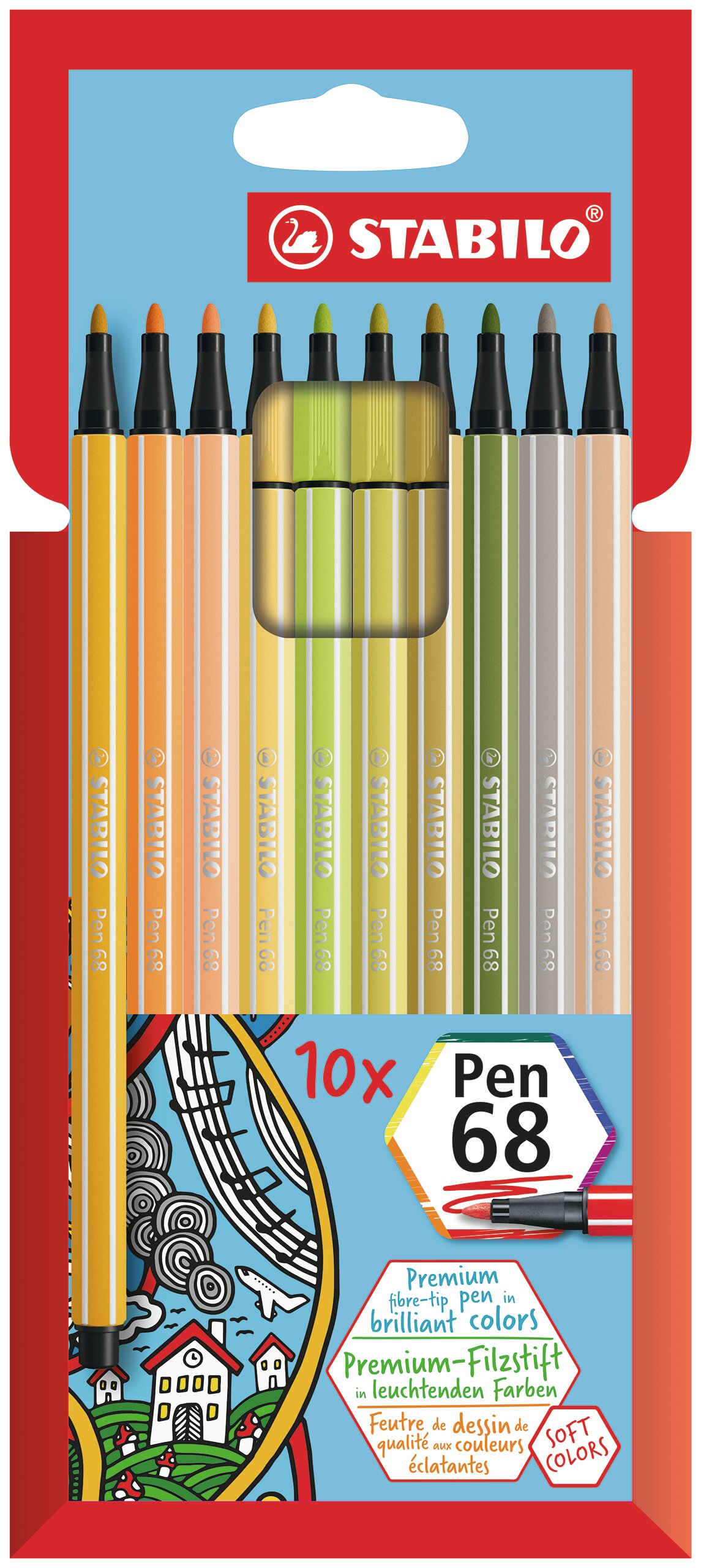 STABILO Pen 68 Fiber-Tip Pen STABILO Pen 68