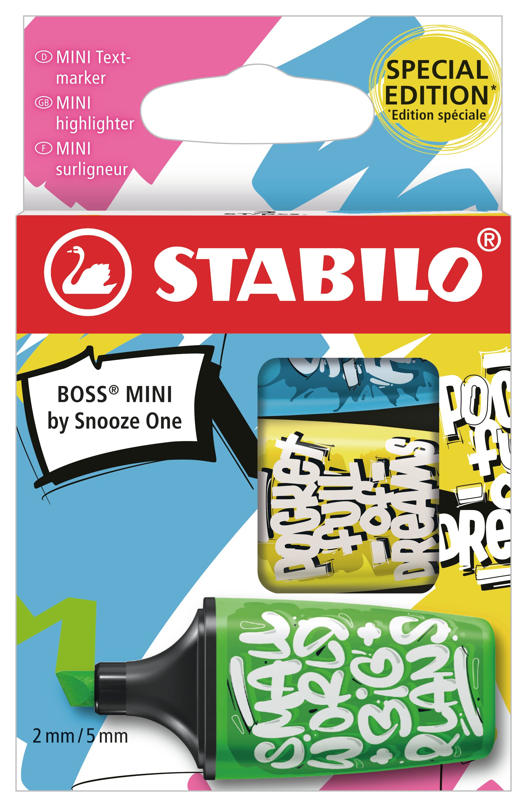 Fluorescente STABILO BOSS MINI by Snooze One Subrayador fluorescente STABILO BOSS MINI by Snooze One