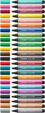 Marker, Stabilo, Hi-lighter, Multi-color, Filzstift