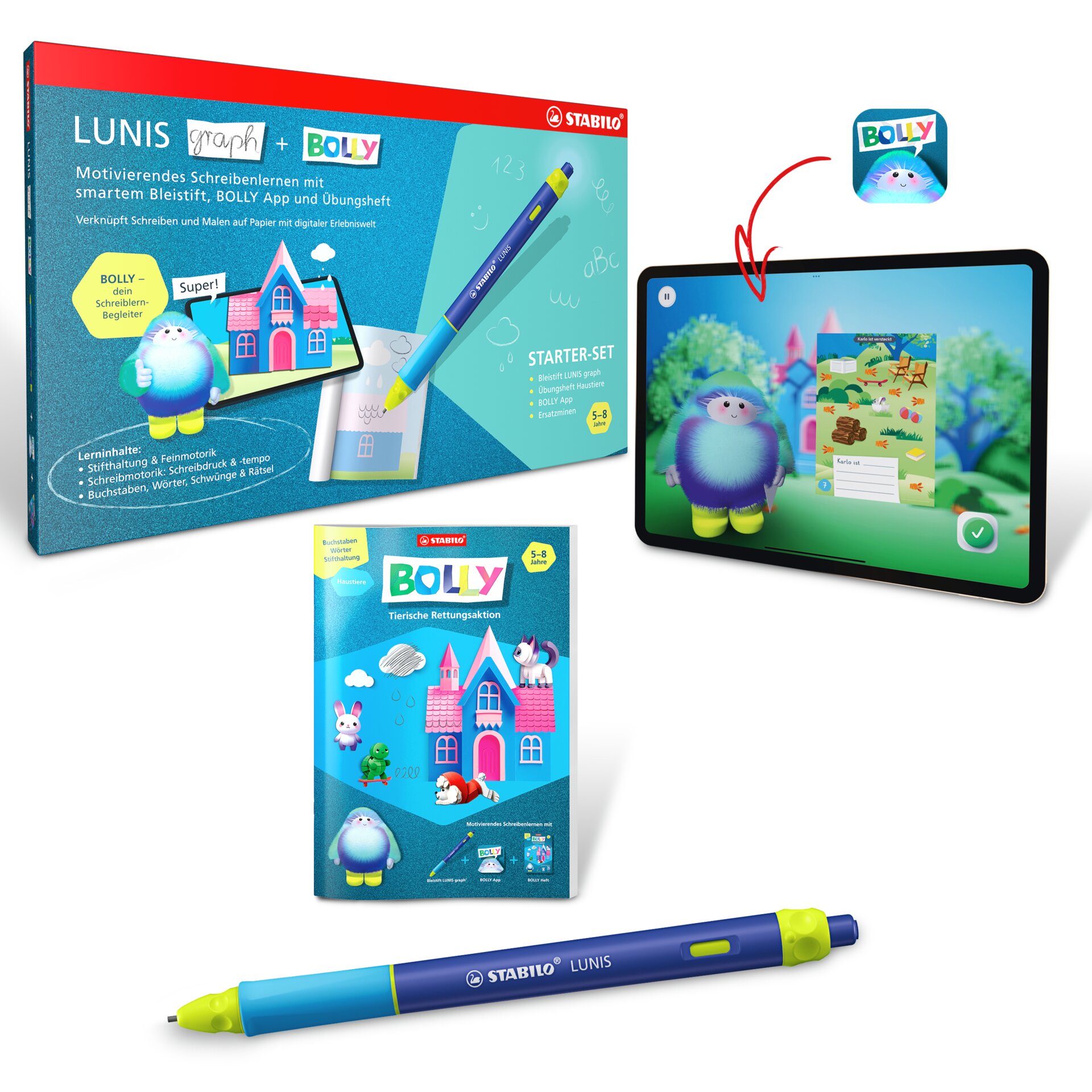 STABILO DigiPen, Schreibset, Lernset, Bleistift, Stabilo, Bolly