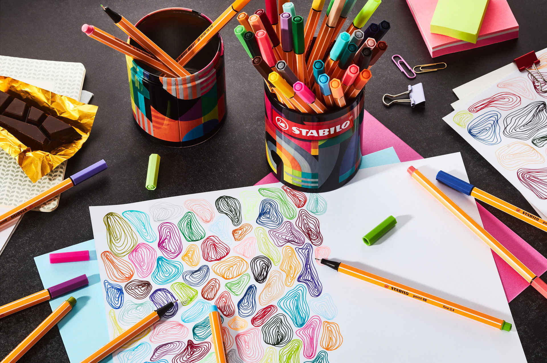 Stylos-feutres STABILO point 88 ARTY