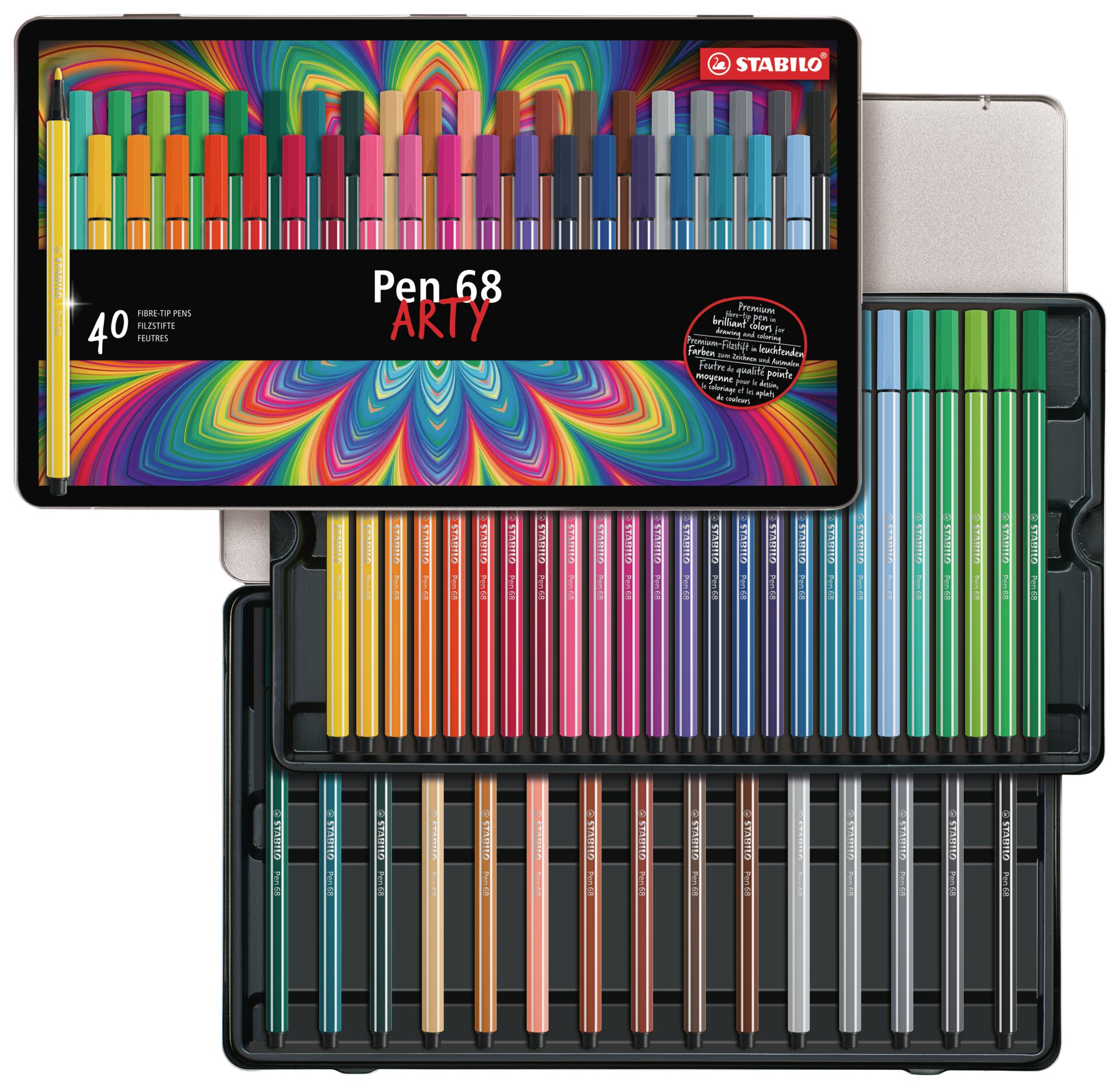 Premium viltstift STABILO Pen 68 Viltstiften STABILO Pen 68 ARTY