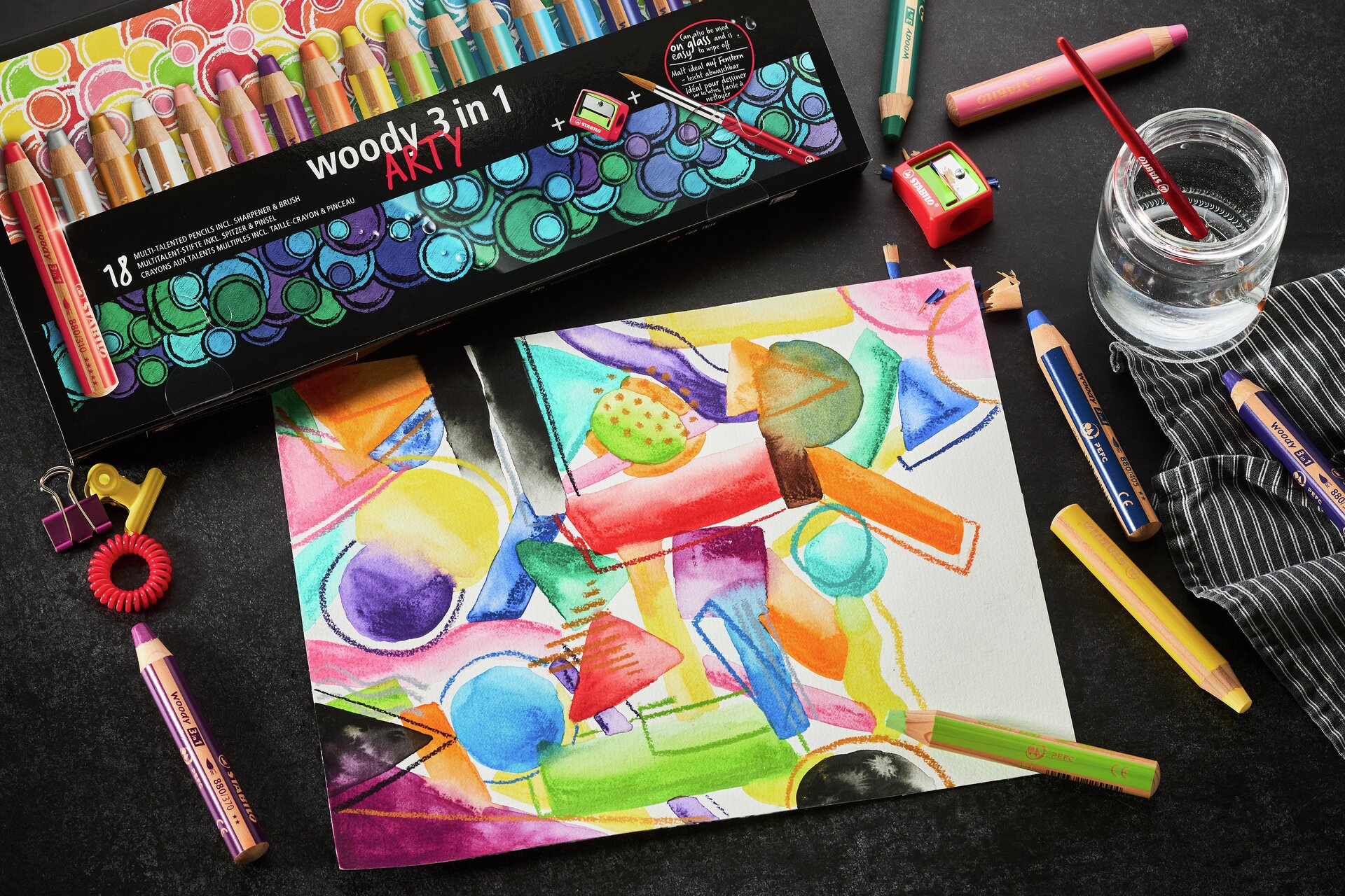 Buntstifte STABILO woody 3 in 1 ARTY