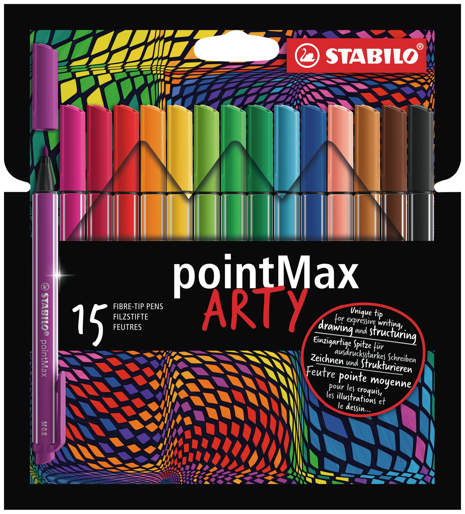 Penna fineliner con punta in nylon STABILO pointMax Fineliner/ pennarello STABILO pointMax ARTY