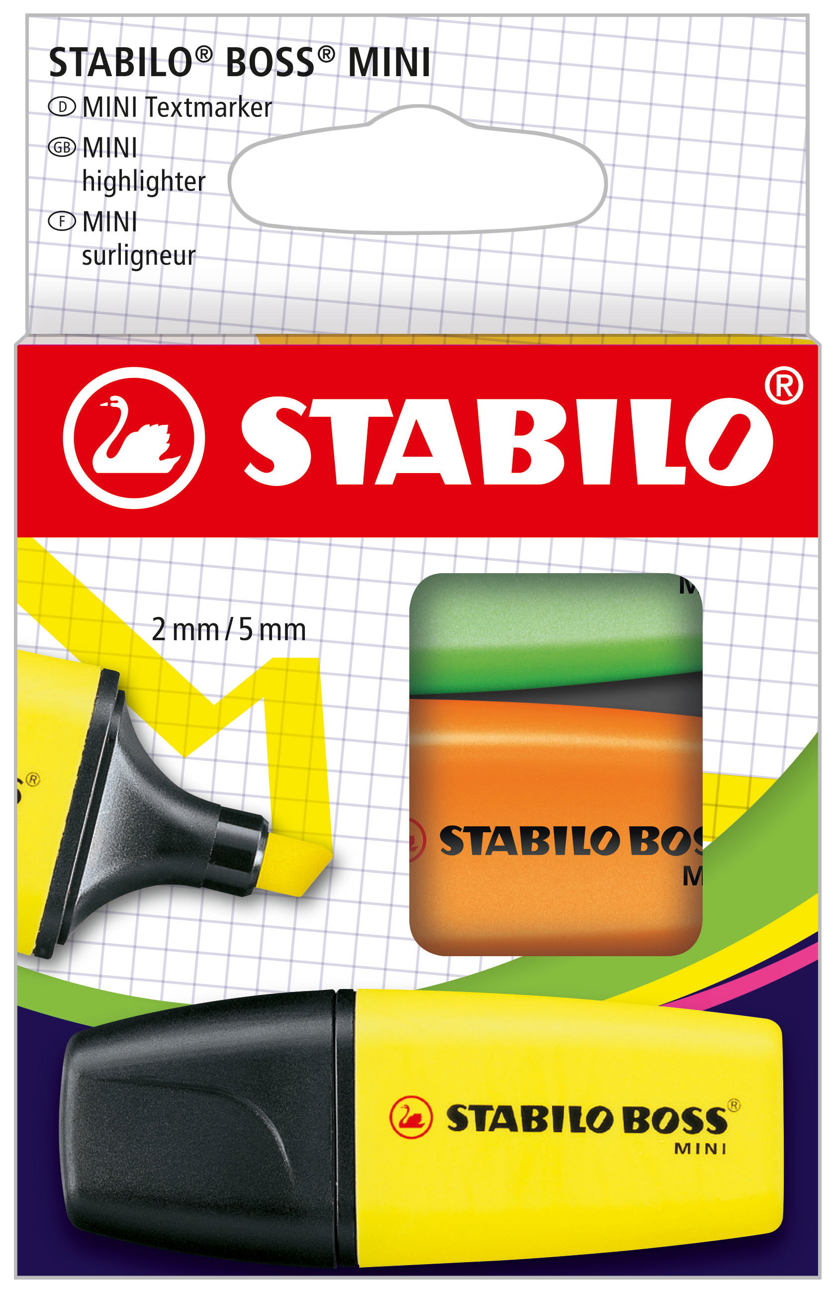 Fluorescente STABILO BOSS MINI Subrayador fluorescente STABILO BOSS MINI