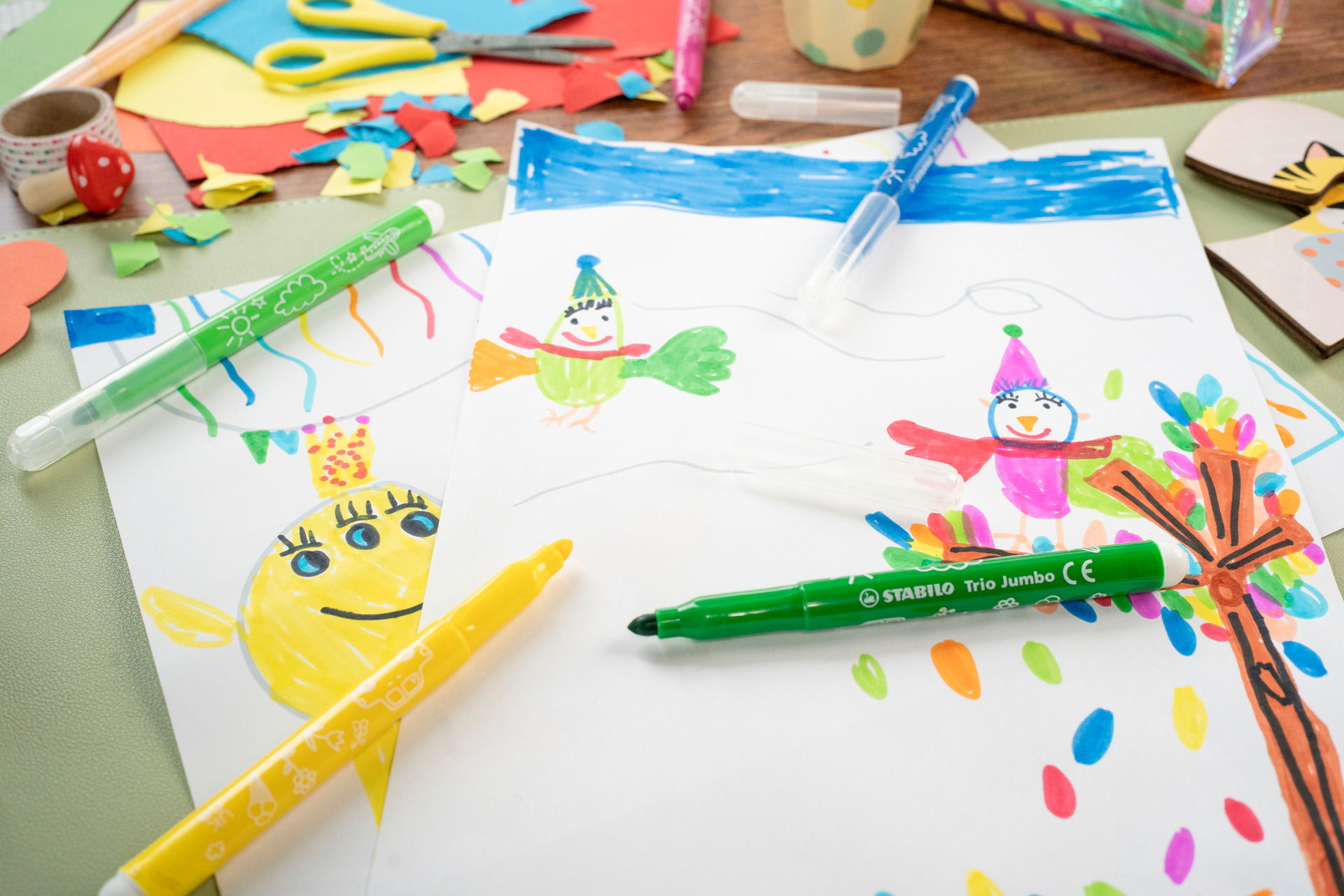 Fiber-Tip Pen STABILO Trio Jumbo