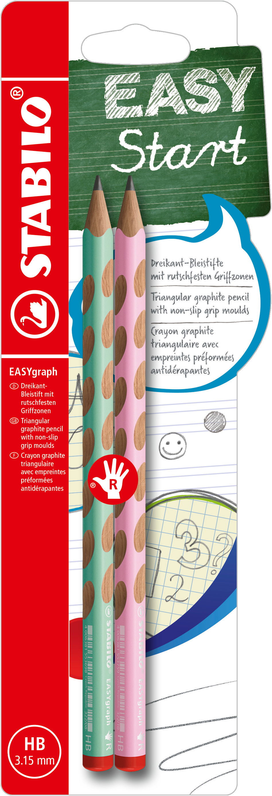 Bleistifte STABILO EASYgraph Pastel