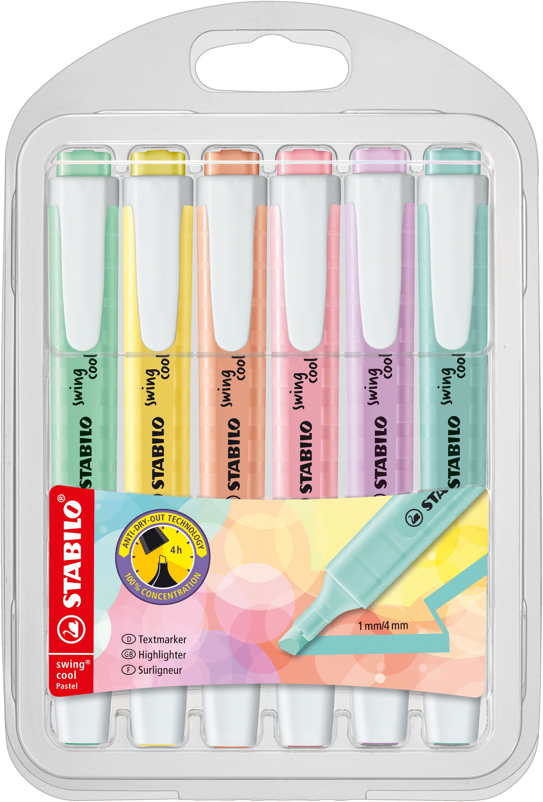Textmarker STABILO swing cool Pastel Textmarker STABILO swing cool Pastel