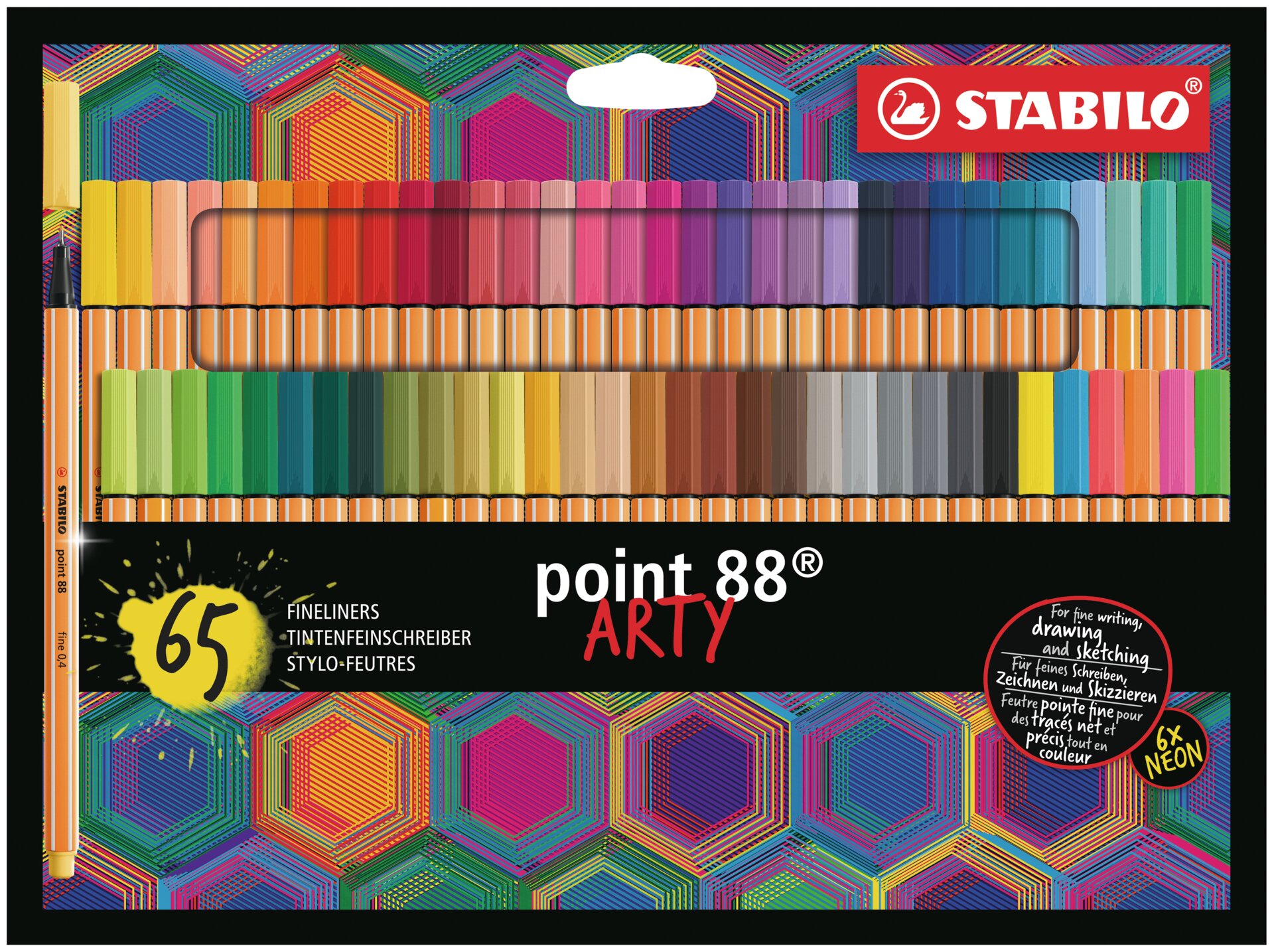 Feutre pointe fine STABILO point 88 Stylos-feutres STABILO point 88 ARTY