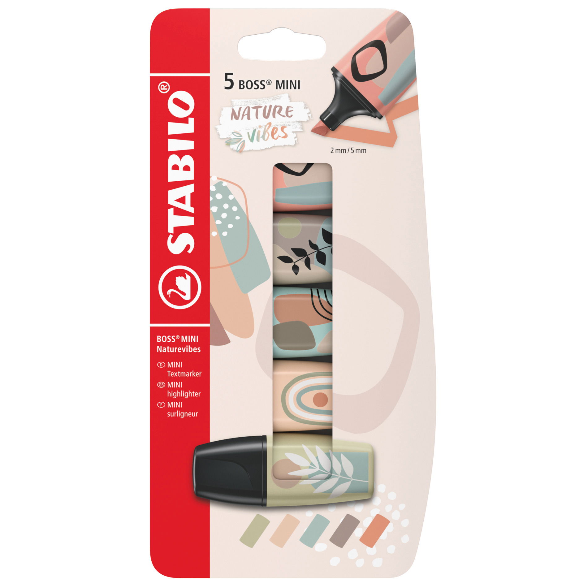 Textmarker STABILO BOSS MINI Naturevibes