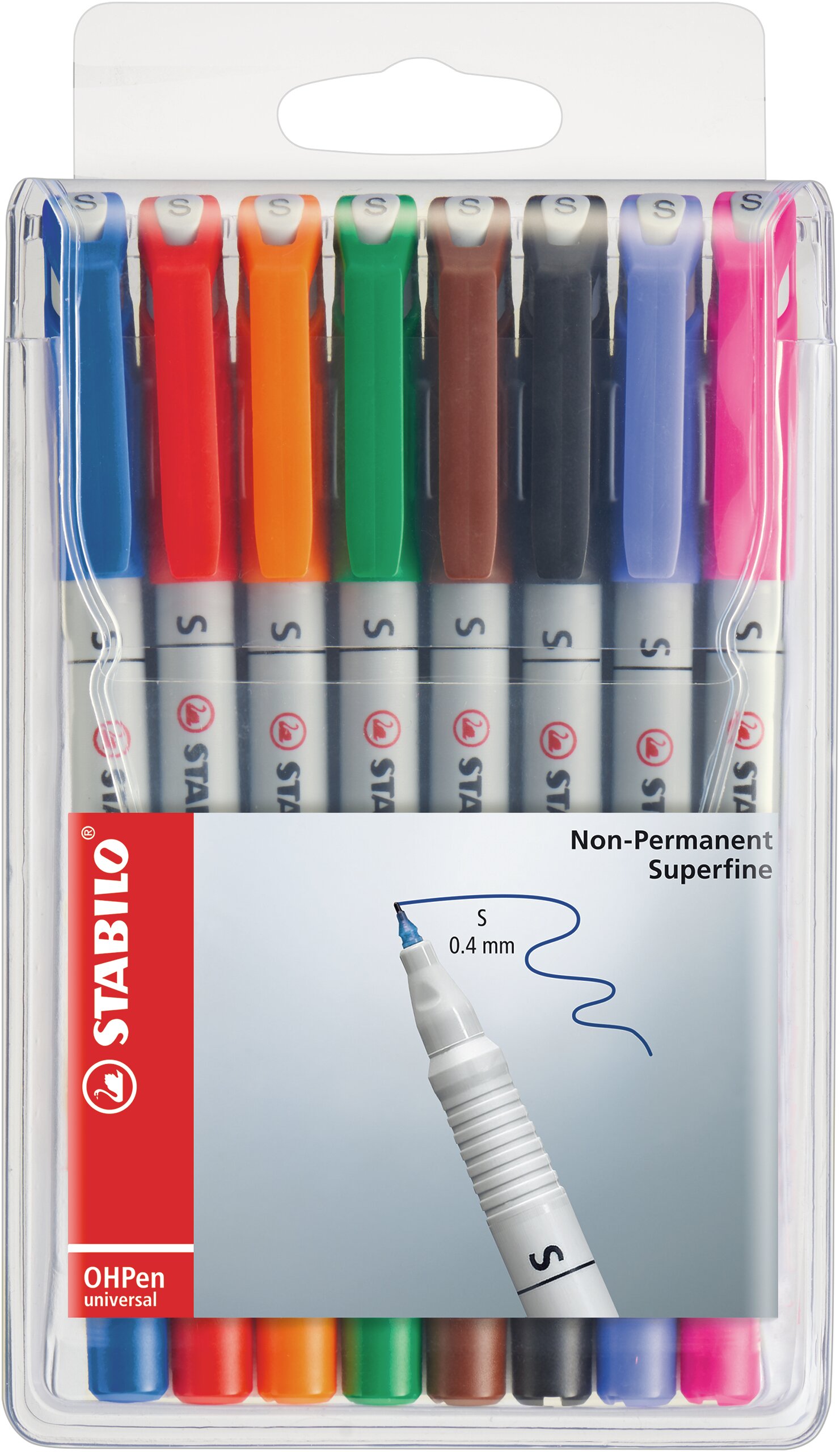 Folienstift STABILO OHPen universal S - wasserlöslich Folienstifte STABILO OHPen universal
