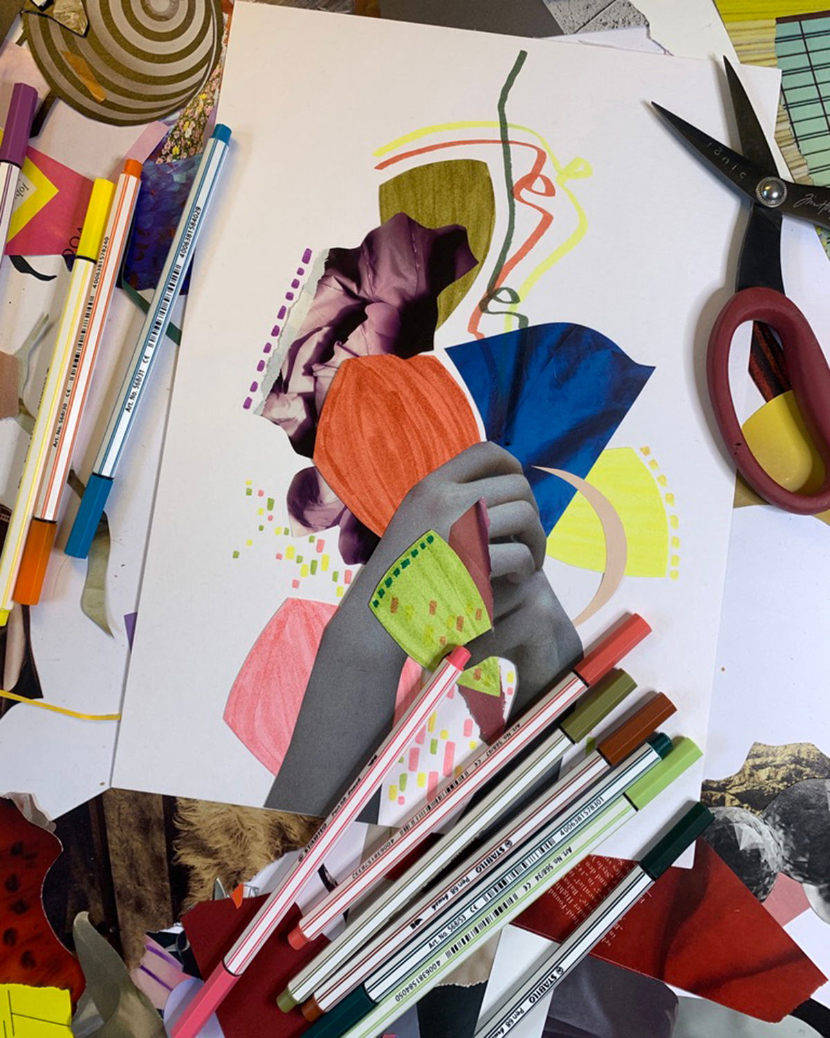 Viltstiften STABILO Pen 68 brush