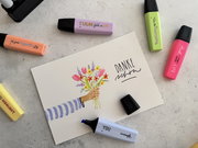 kartenbox, karte, blumenbukette, briefkarte, postkarte