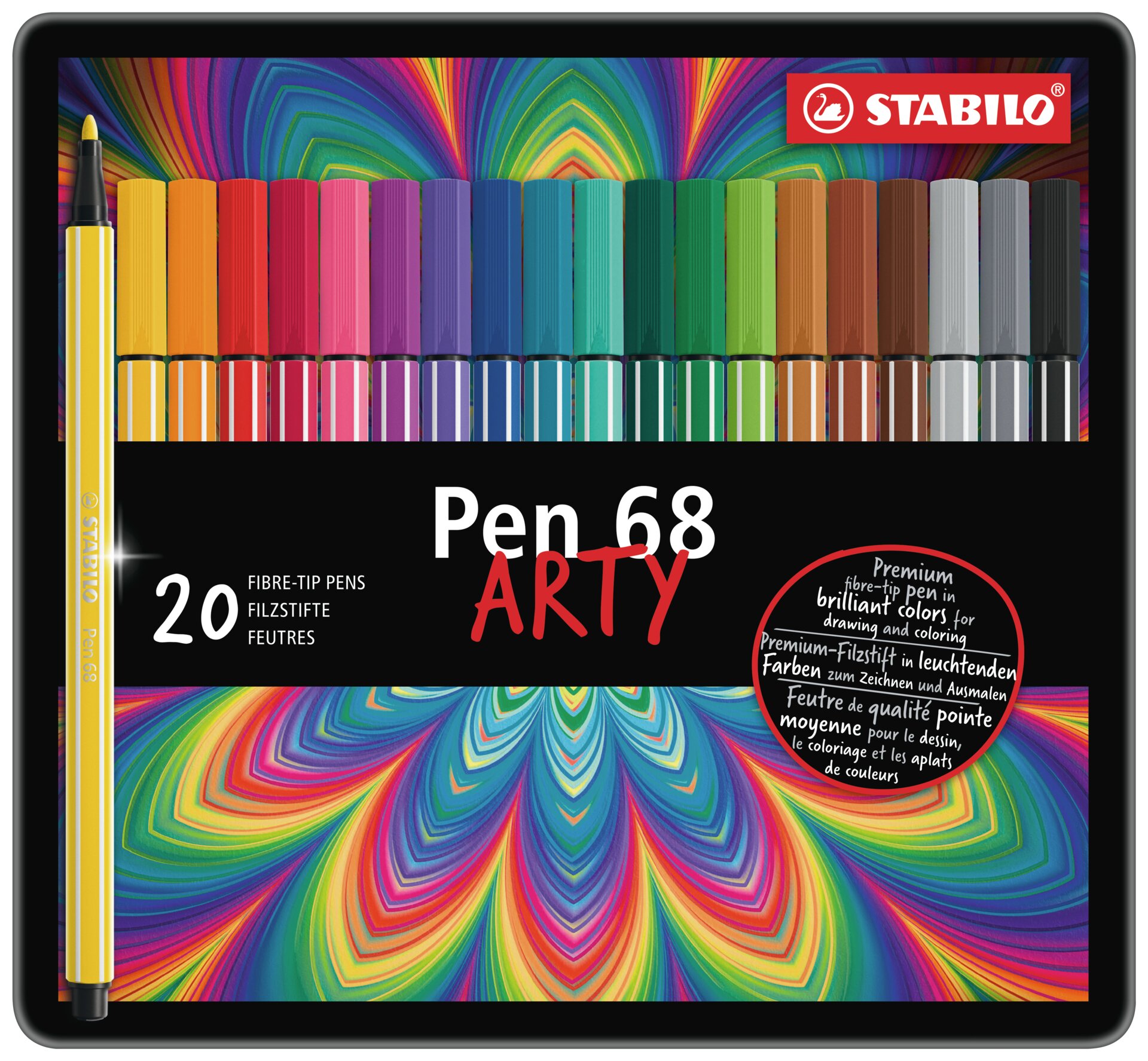 Rotulador punta de fibra STABILO Pen 68 ARTY