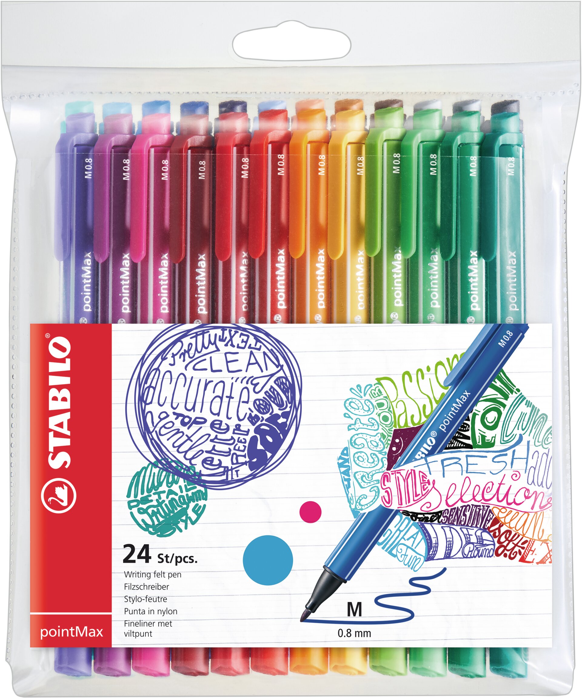 Stylo-feutre pointe nylon STABILO pointMax Stylos-feutres STABILO pointMax