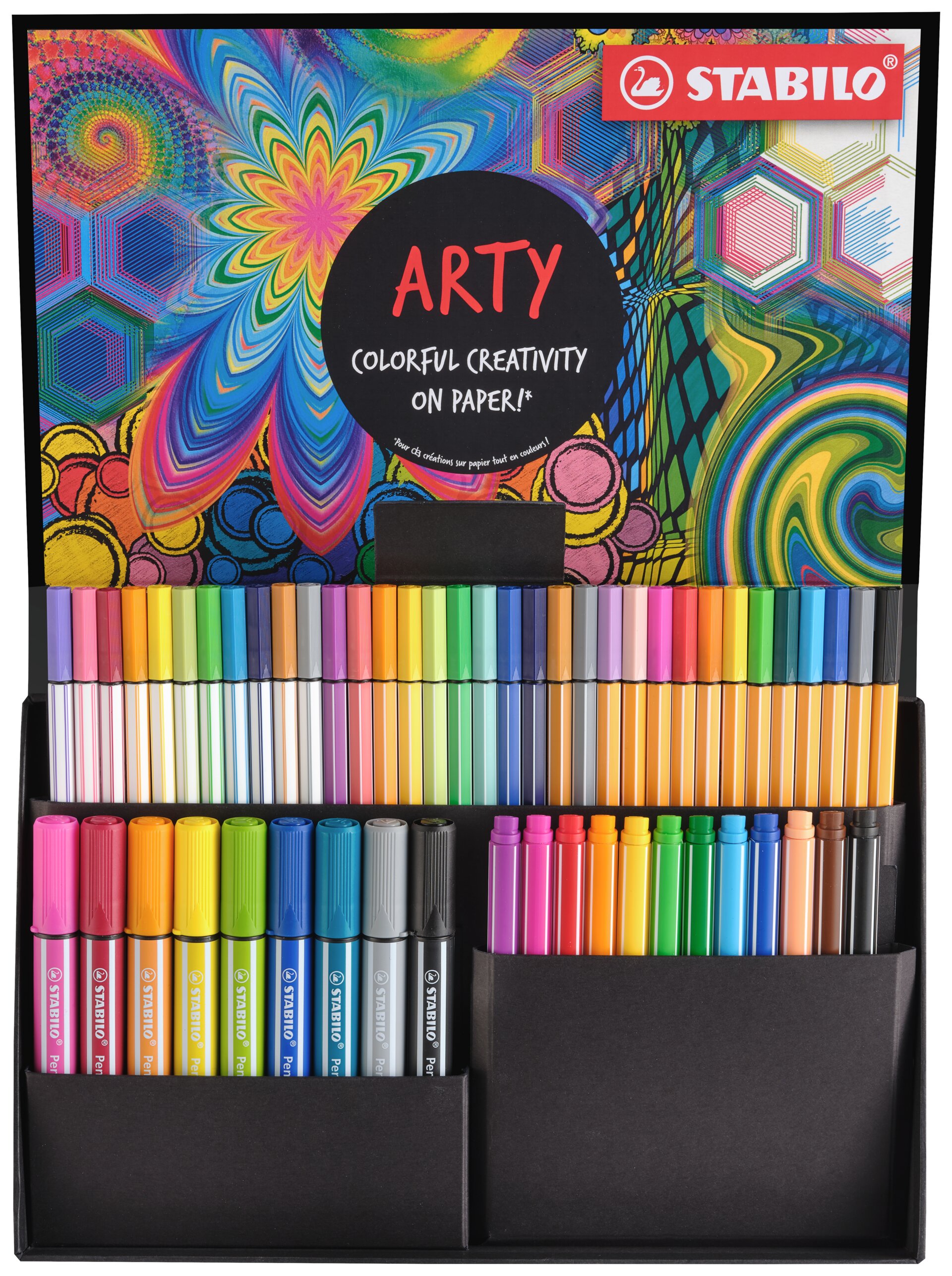 Marker pens, Acryl markers, Colorful set, Art supplies, Cases and pockets