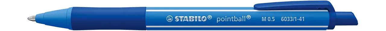 Kugelschreiber STABILO pointball colorful in blau