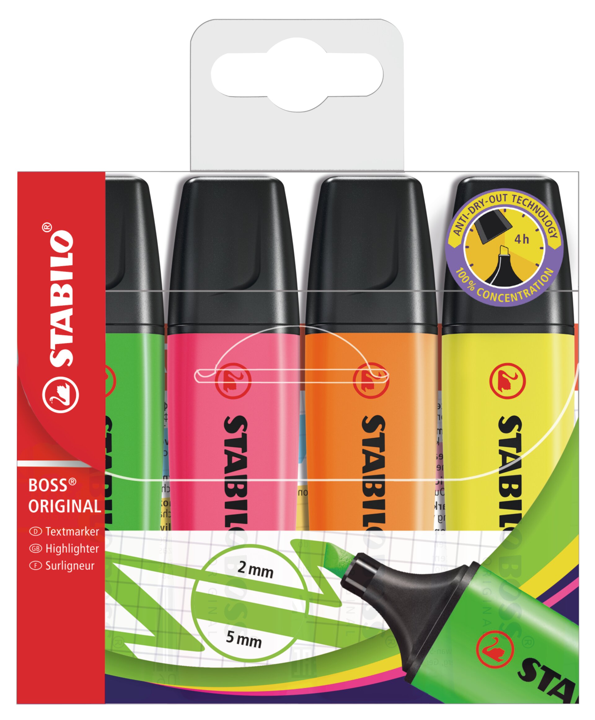 Markeerstift STABILO BOSS ORIGINAL Markeerstiften STABILO BOSS ORIGINAL