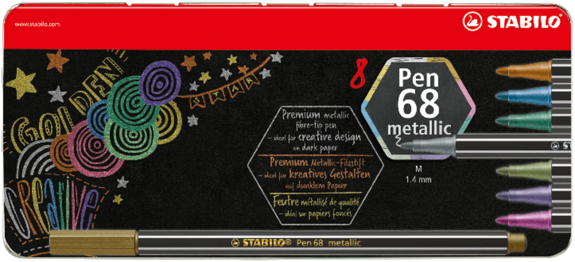 Feutres STABILO Pen 68 metallic