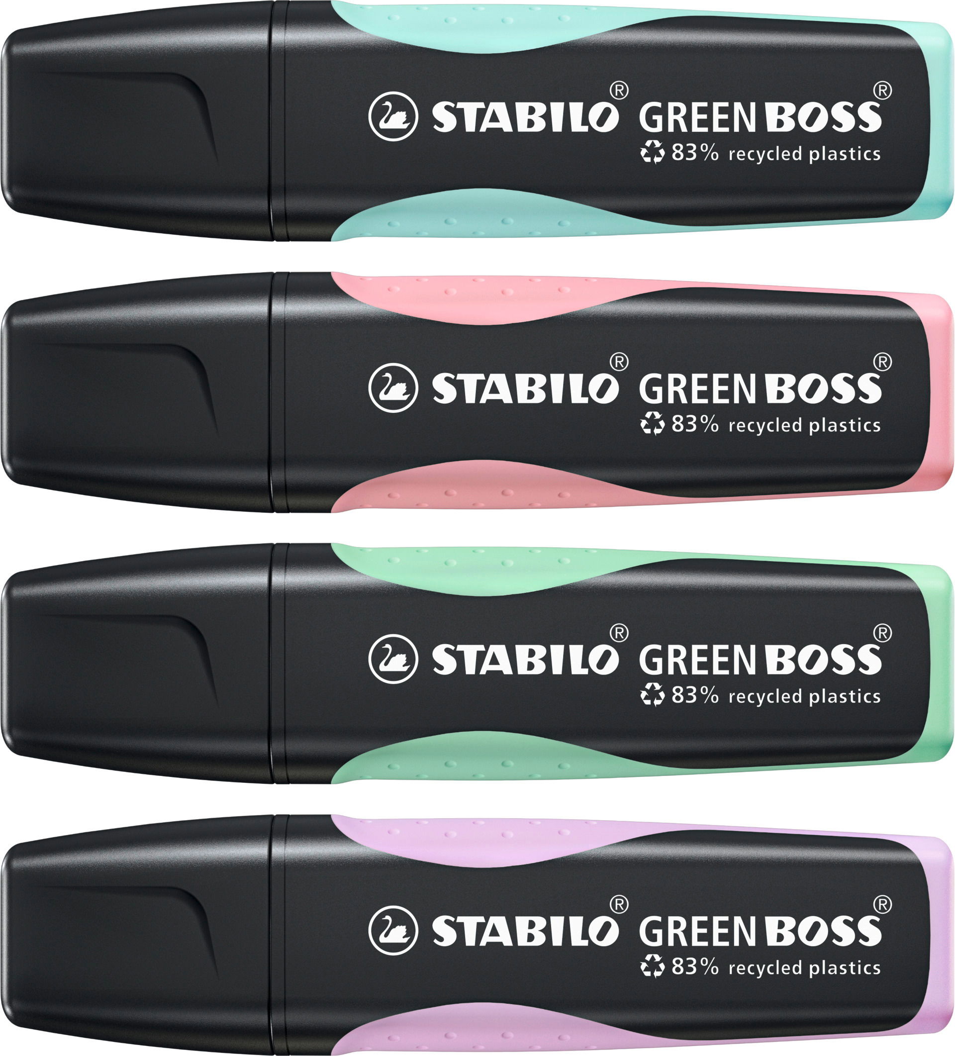 Surligneur en plastique recyclé à 83 % STABILO GREEN BOSS Pastel Surligneur en plastique recyclé à 83 % STABILO GREEN BOSS Pastel