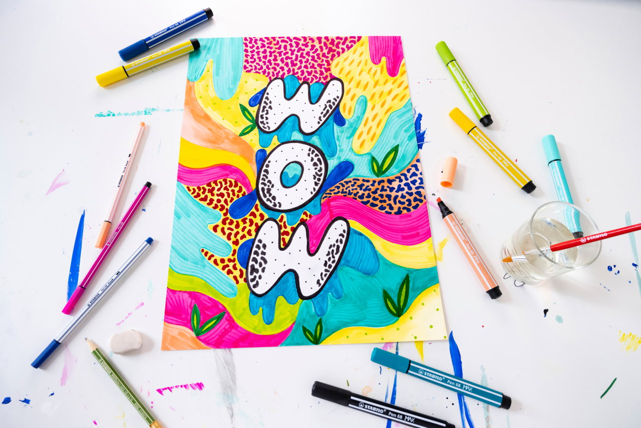 STABILO Pen 68 Fasermaler Ocker Dunkel – 1mm Strichstärke, Wasserbasierte Tinte, Für Zeichnen & Colorieren